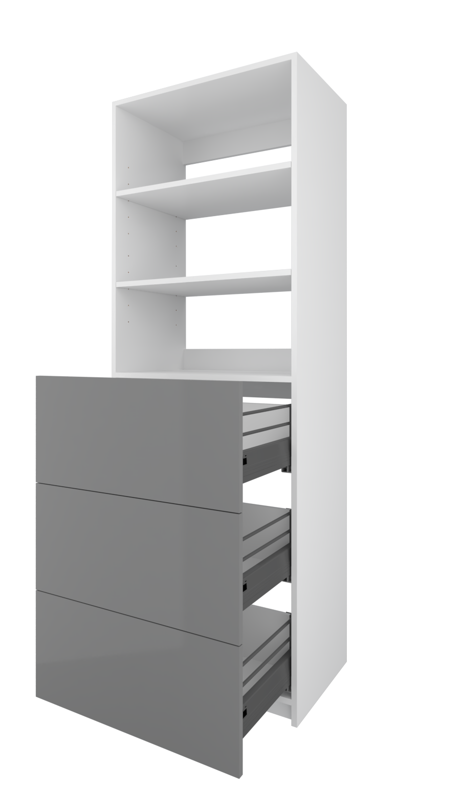 (3) Drawer + Adjustable Shelving Closet System